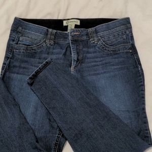 Cropped indigo jeans